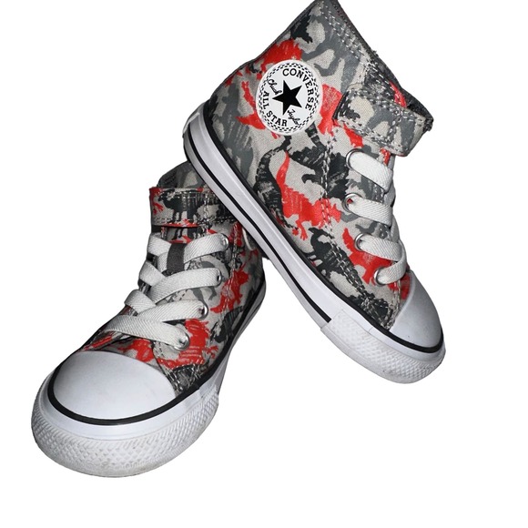 Converse All Star Childs Dinosaur Camo Print Sneaker US 7 - Picture 5 of 10